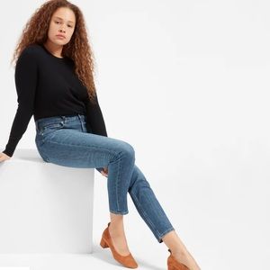 EVERLANE HIGH RISE SKINNY JEAN SZ27 ANKLE MIDBLUE GREAT CONDITION